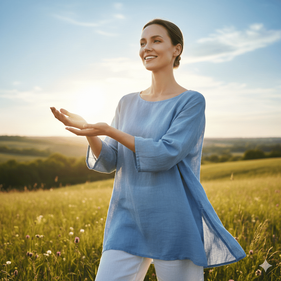 A peaceful woman embodying health and vitality | True Test